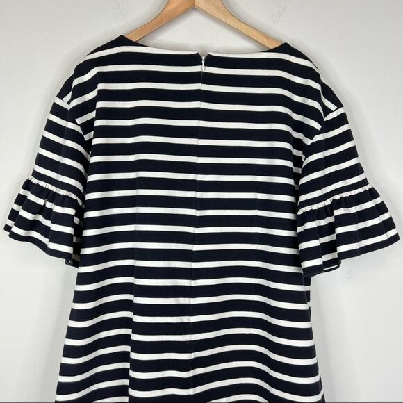 J. Crew Black and White Striped Midi Dress - Picture 5 of 11